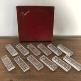 12 Baccarat crystal knife holder