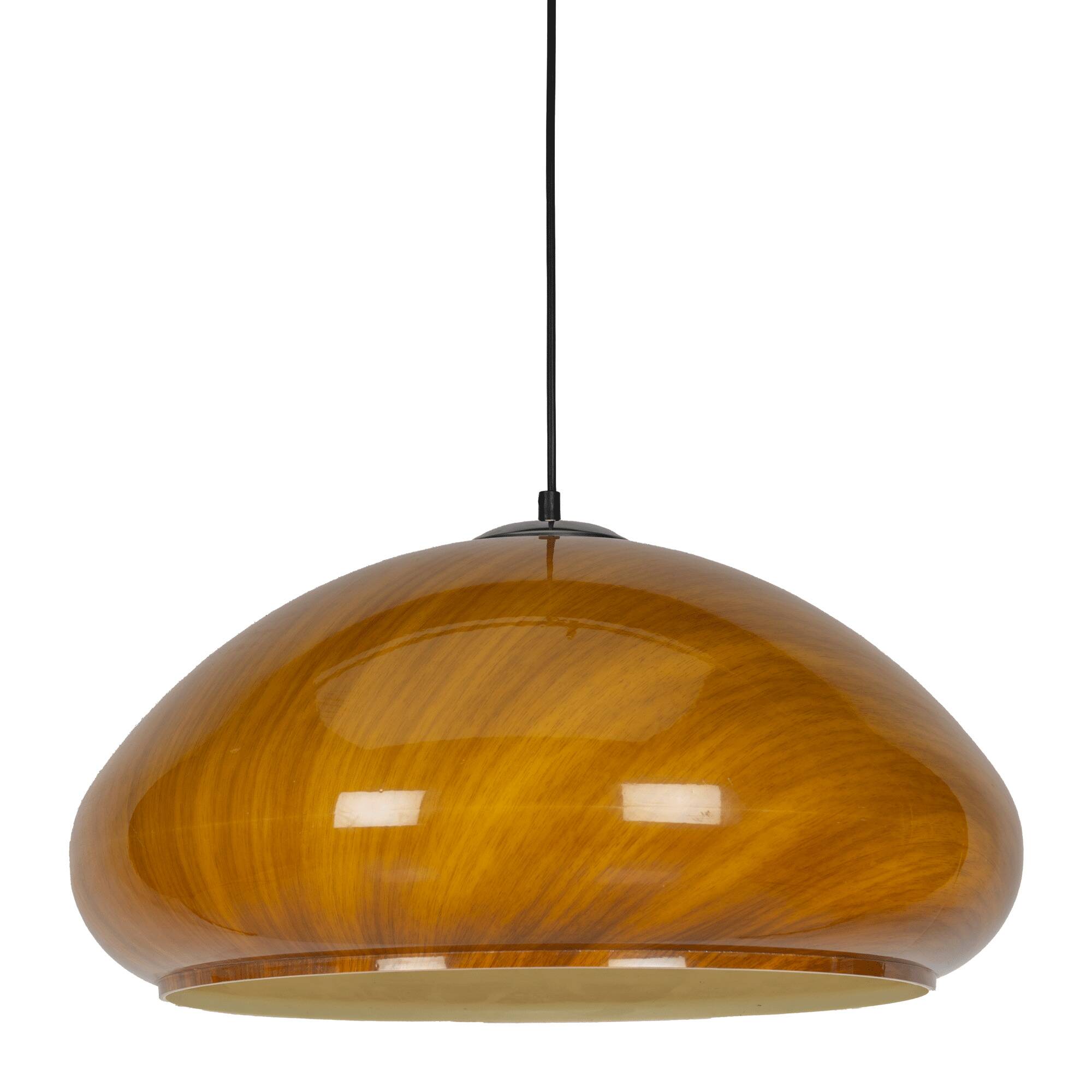 Brown mushroom pendant lamp