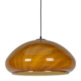 Brown mushroom pendant lamp