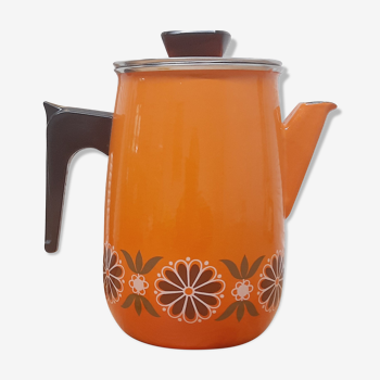 Cafetière émaillée années 70