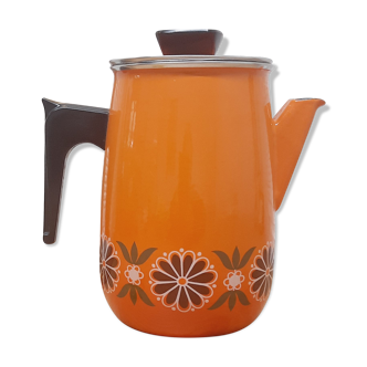 Cafetière émaillée années 70