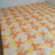 Sheet 2 people puzzle orange seventies 70s vintage