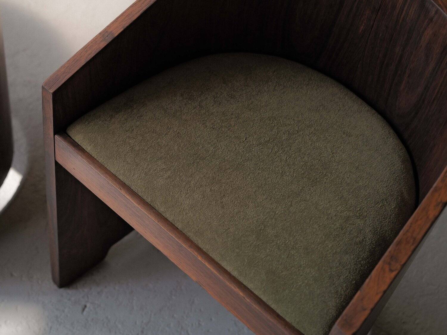 Set of 4 Art Deco armchairs in rosewood veneer, circa 1930.