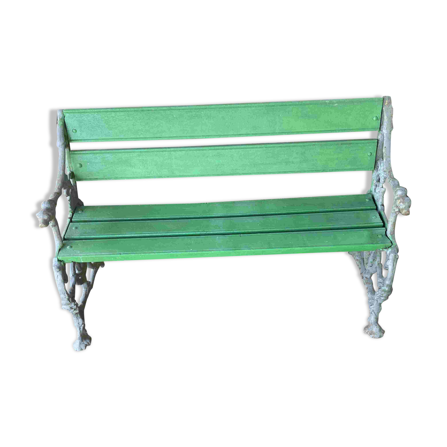 Antique Coalbrookdale style bench