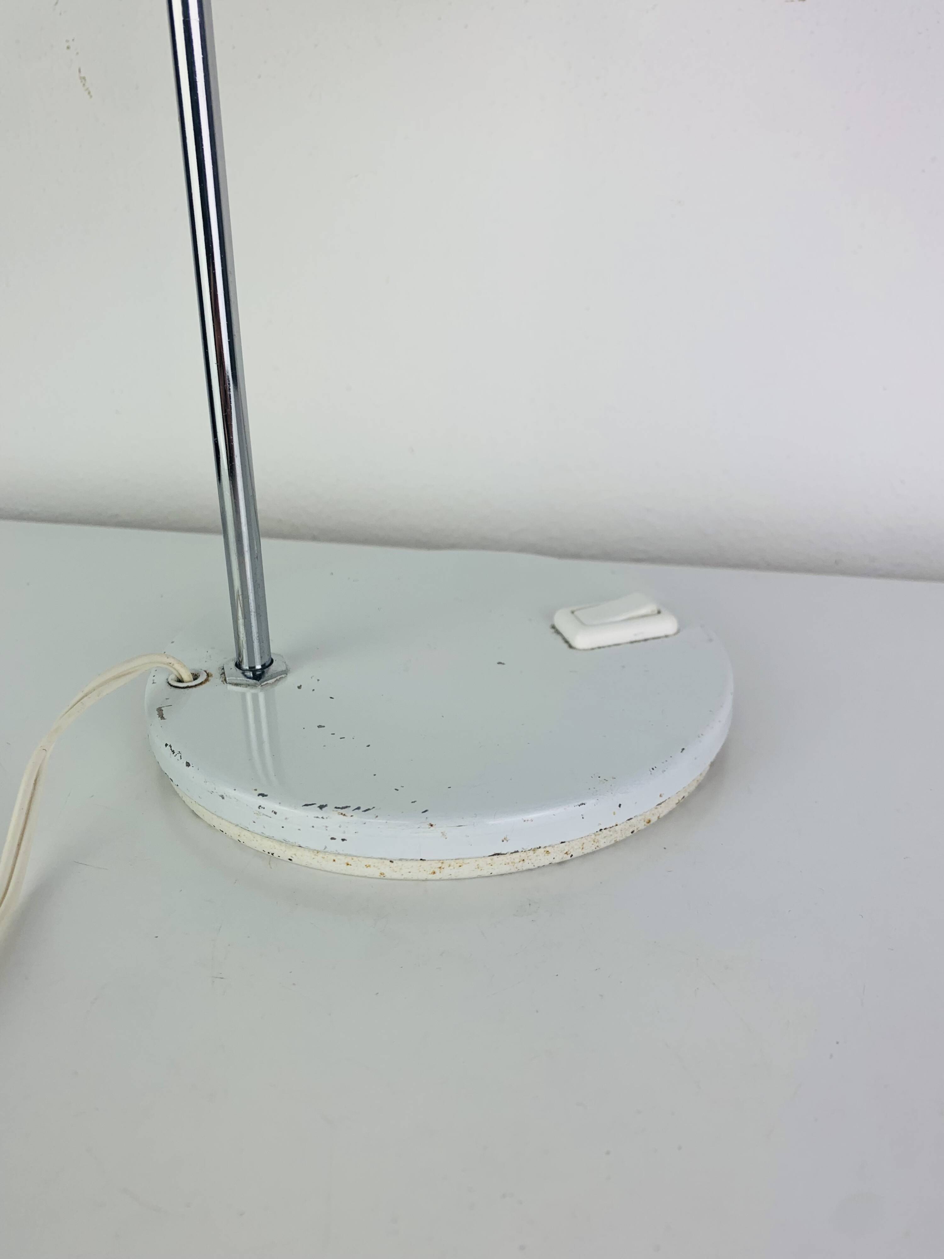 White Space Age eyeball desk lamp, 1970s