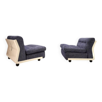Set of 2 modular lounge chairs C&B Italia Amanta by Mario Bellini