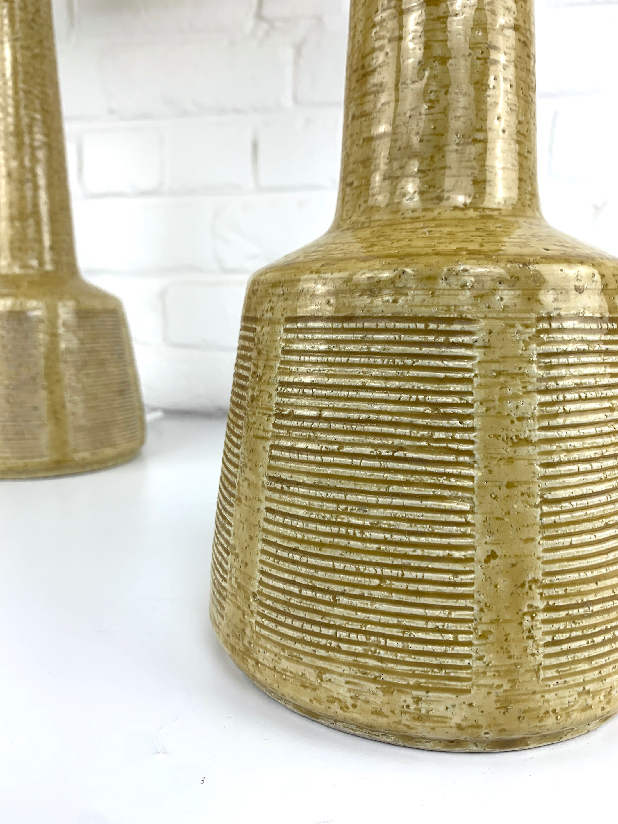 Pair of Ceramic Table Lamps Palshus, Denmark, design Esben Klint for Le Klint