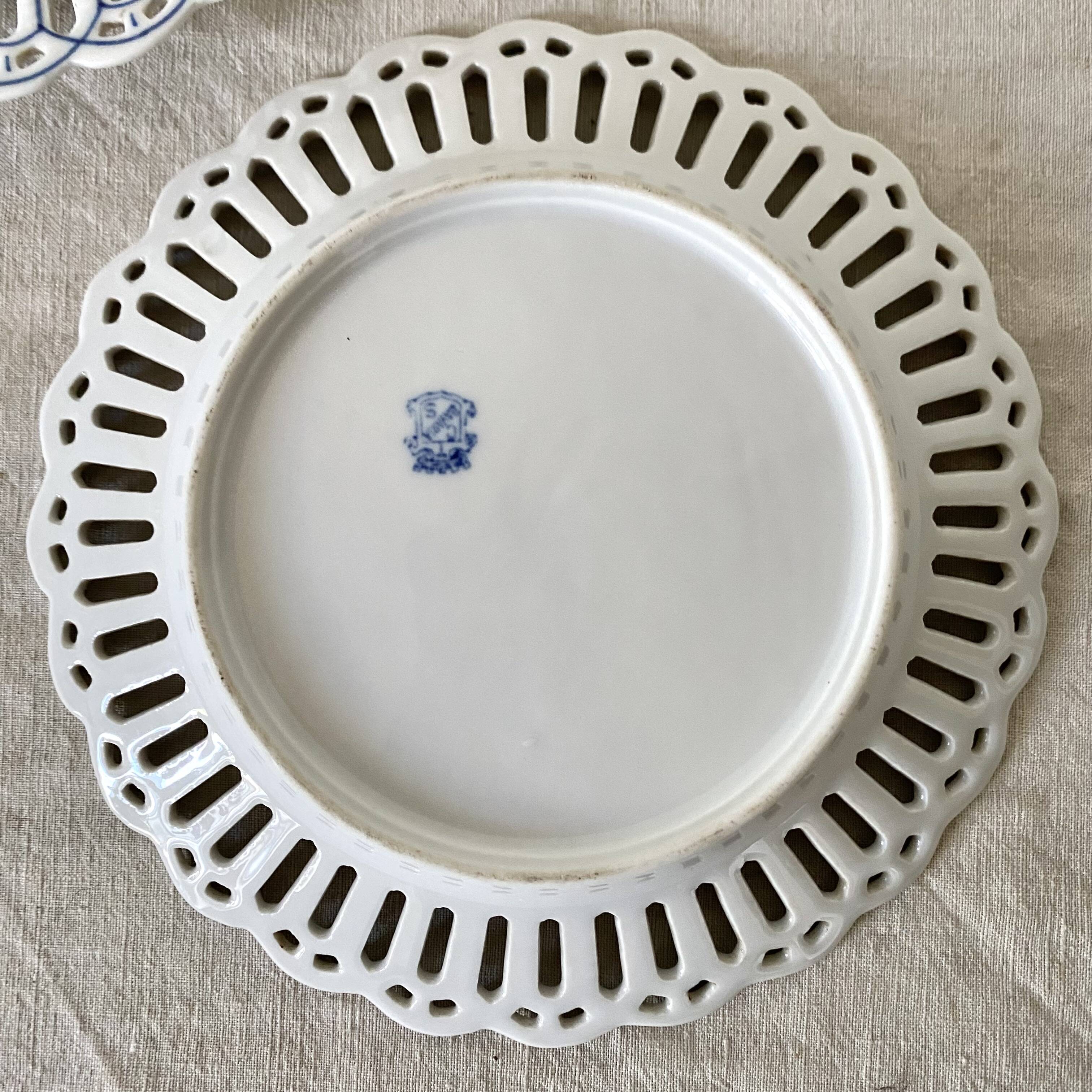 Bavaria openwork porcelain plates