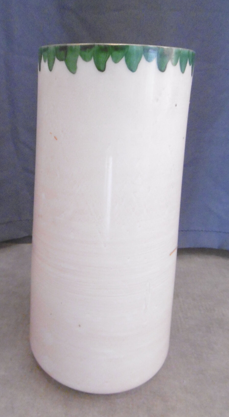 Opaline vase with enamelled decoration early xxeme