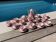 Magnificent service in art deco pastel pink porcelain.