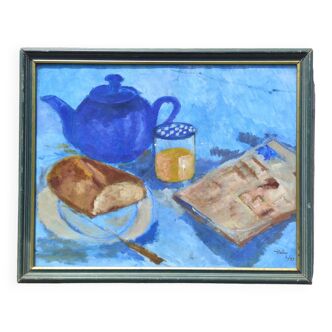 French vintage still life, signed Patou, 1999