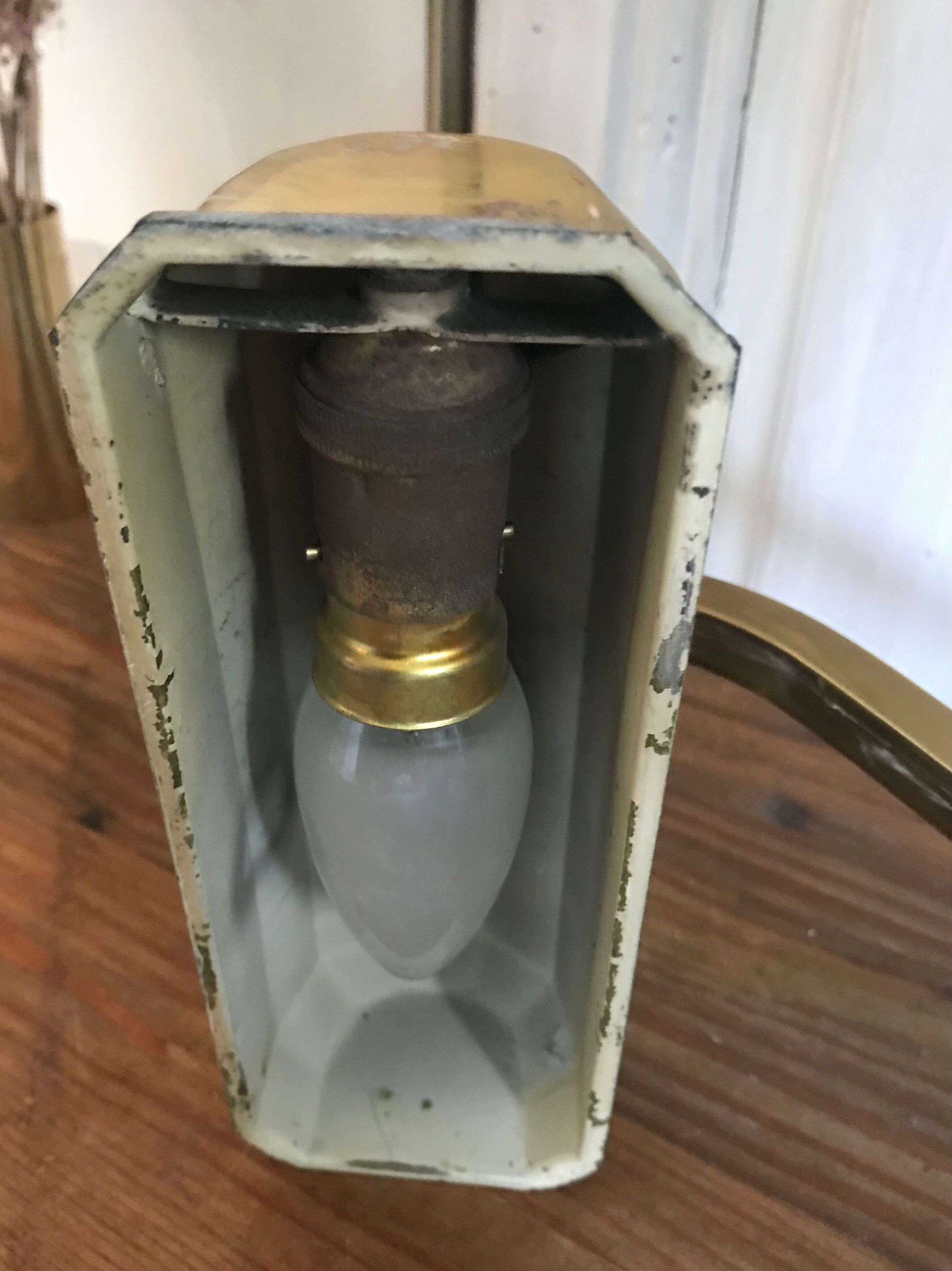 Art Deco brass desk lamp