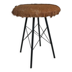 Tabouret peau de vache
