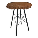 Vintage 70's cowhide stool