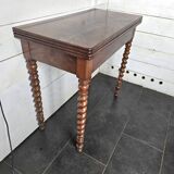 Old mahogany game table