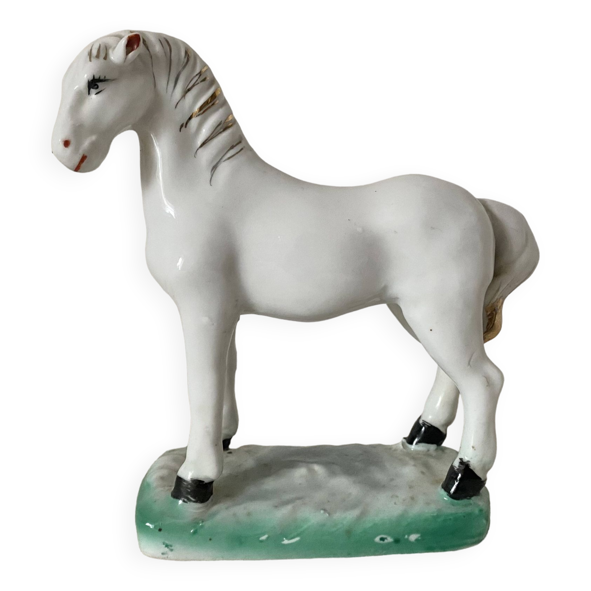 Vintage porcelain horse, Asia