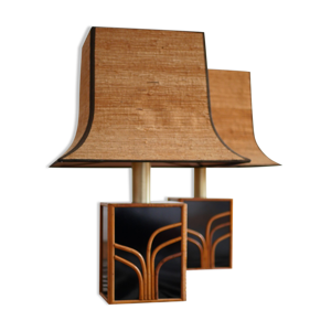 Paire de lampes vintage