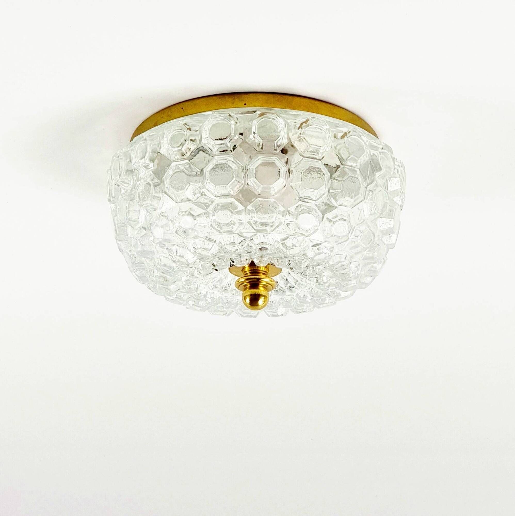 Pair of Mid-Century Bubble Glass Wall Lights or Flush Mounts for Limburg, Germany, 1960s