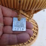 Vintage Rattan Stool "1915"