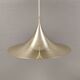 Golden semi hanging lamp, designed by bonderup & thorup Denmak 1974