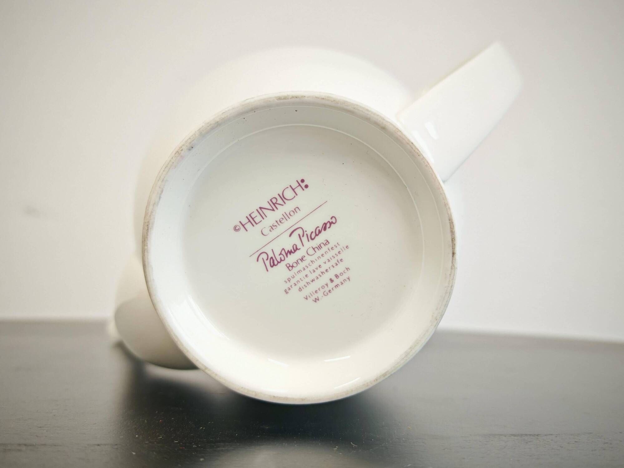 Fine porcelain tea service by Paloma Picasso for Villeroy & Boch.