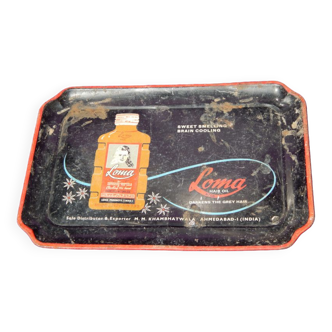 Vintage Loma oil advertising metal tray India