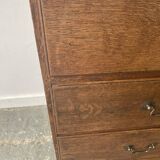 Commode géorgienne en chêne du début du XIXe siècle