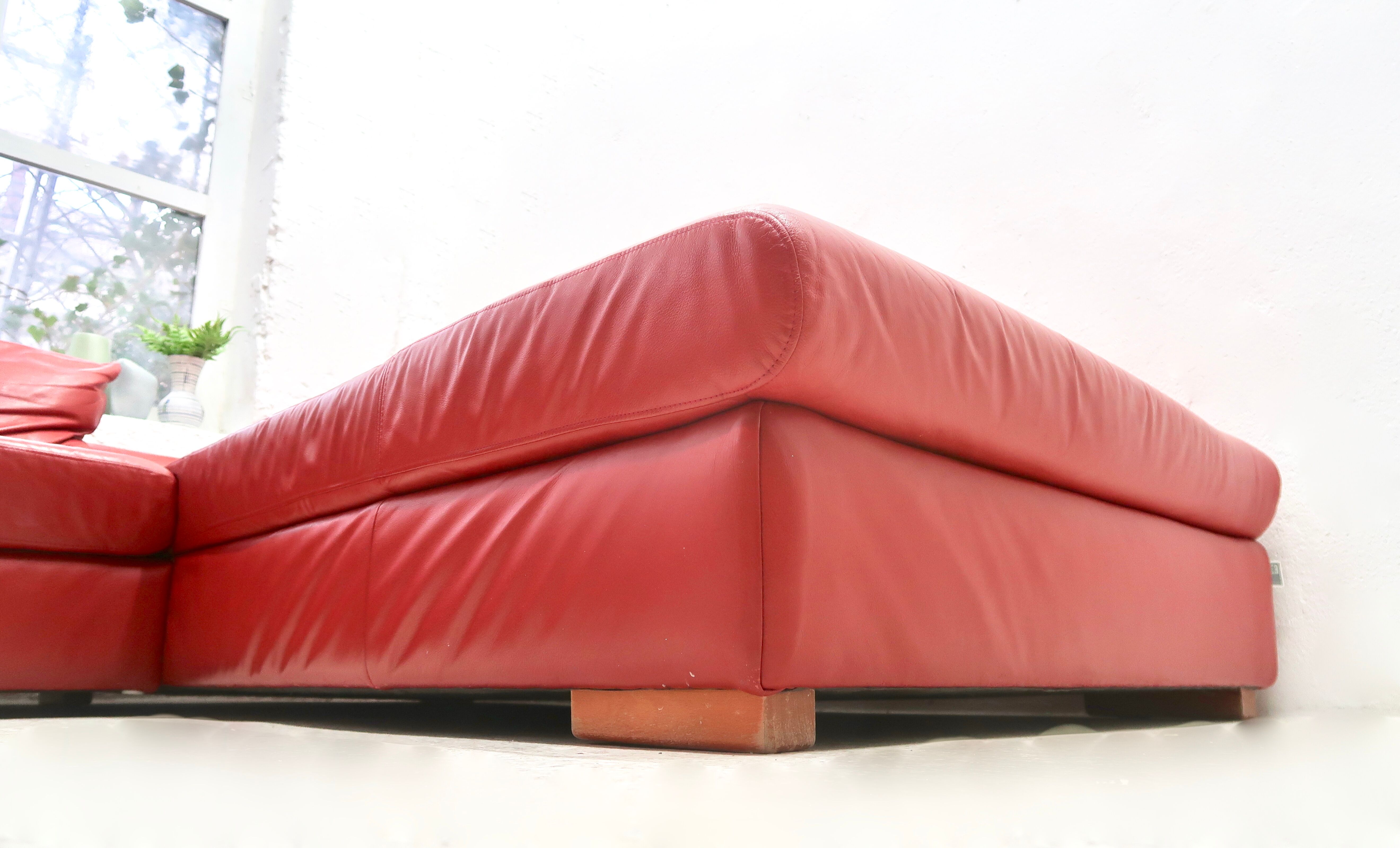 Ewald Schillig leather sofa, 2000s