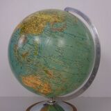 Vintage Illuminated Duo Glass Globe by Paul Oestergaard for Columbus, Germany, 1950s
