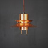 Scandinavian midcentury Design Lamp by Vitrika | solid copper black style | 1960s | Scandinavian