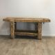 Ancien établi en bois