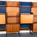 Mid-Century Modern modular wood bookcase from 50s
