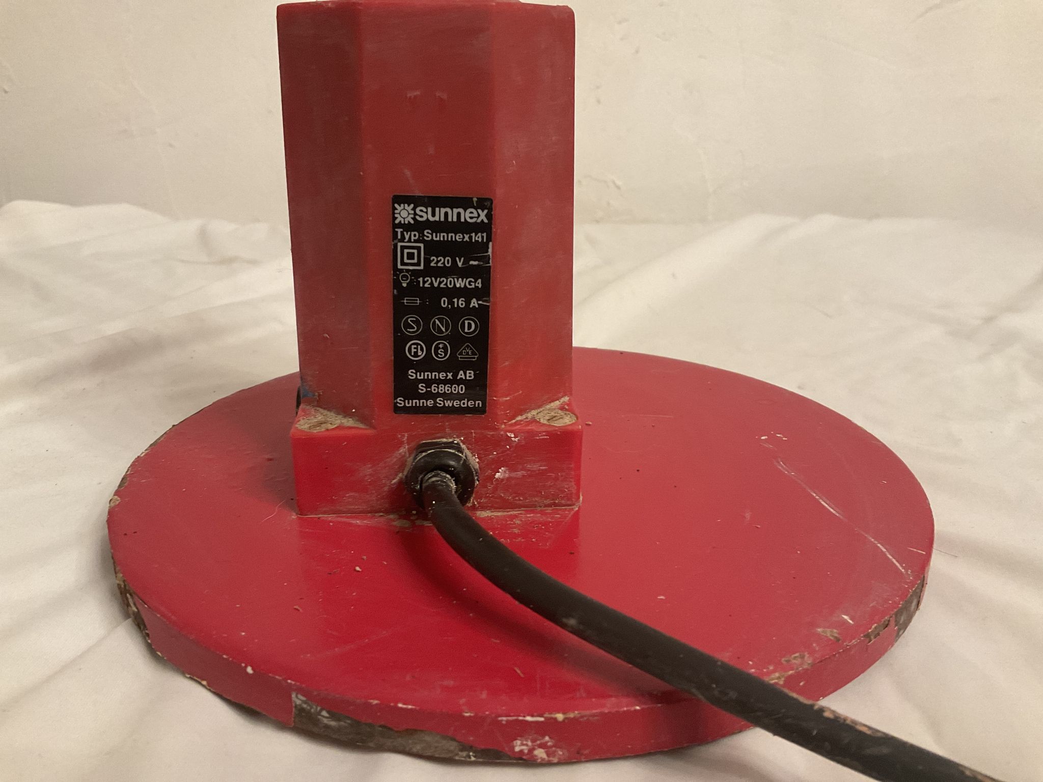 Sunnex industrial desk lamp, Sweden, 1980s