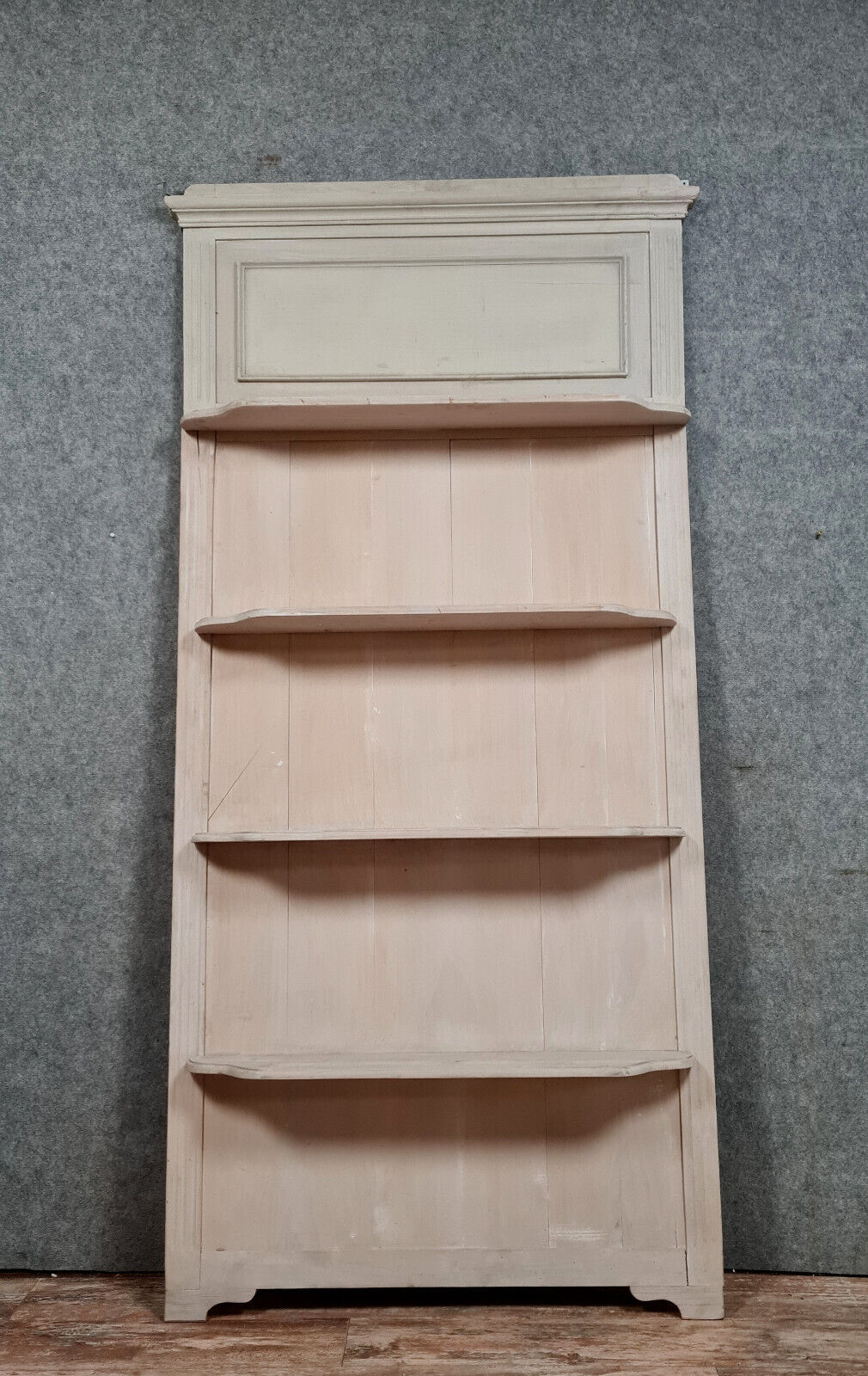 Pharmacy woodwork panel in lacquered wood circa 1900