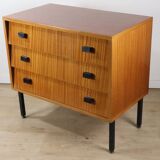 Vintage wood and metal chest of drawers, 1960