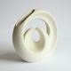 Vase cercles croisés de Roberto Rigon pour Bertoncello, Italie années 1970