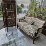 Louis XV style curved display case