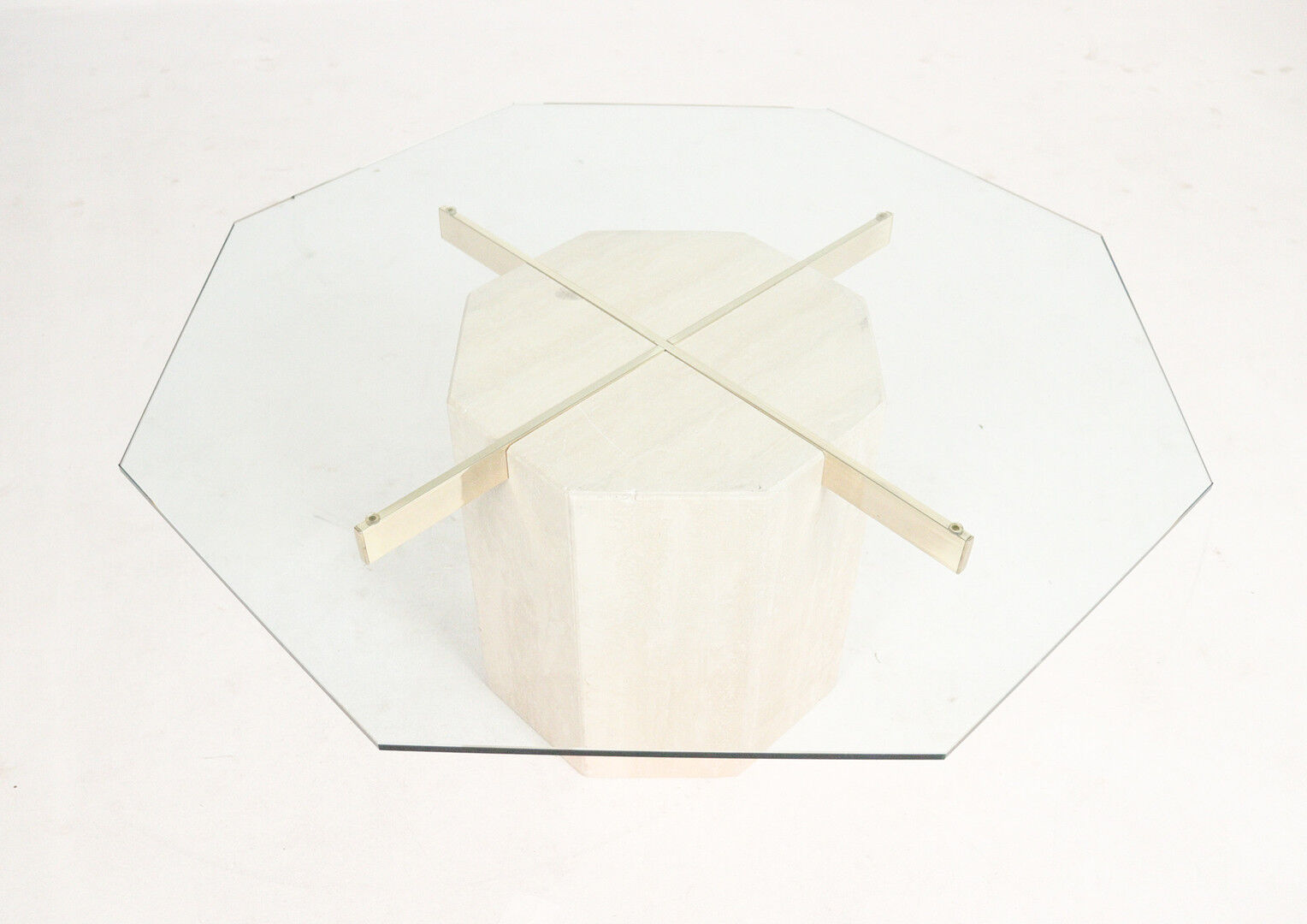 Artedi, travertine coffee table 1970s Italy