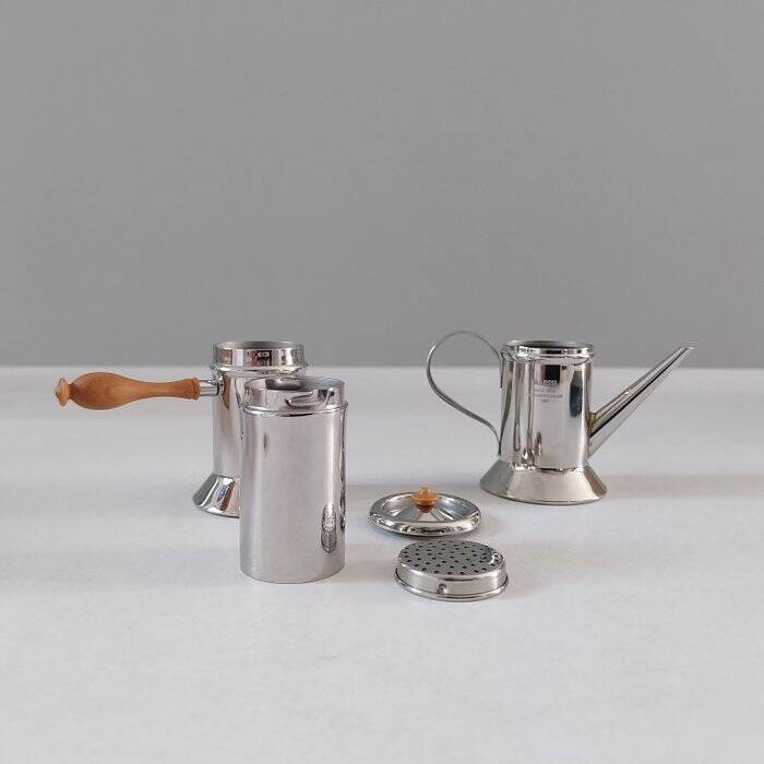 Alessi miniature Neapolitan coffee maker, designed by Riccardo Dalisi, 1987