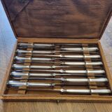 12 silver knives 21cm