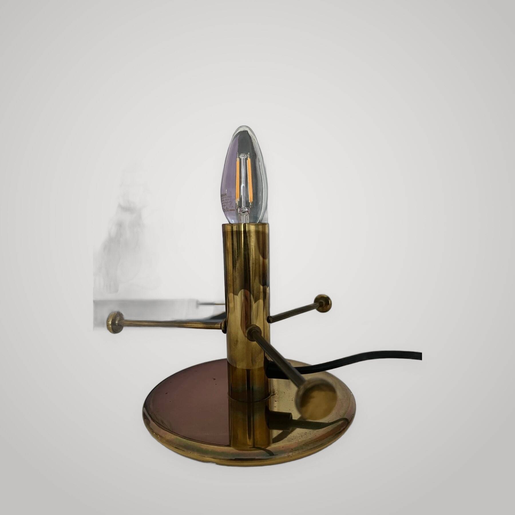 Table lamp by Mazzega model LT 394 in Murano glass swirl 1970.