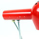 Paire de lampe métal rouge & chrome par Josef Hurka pour Napako circa 1960