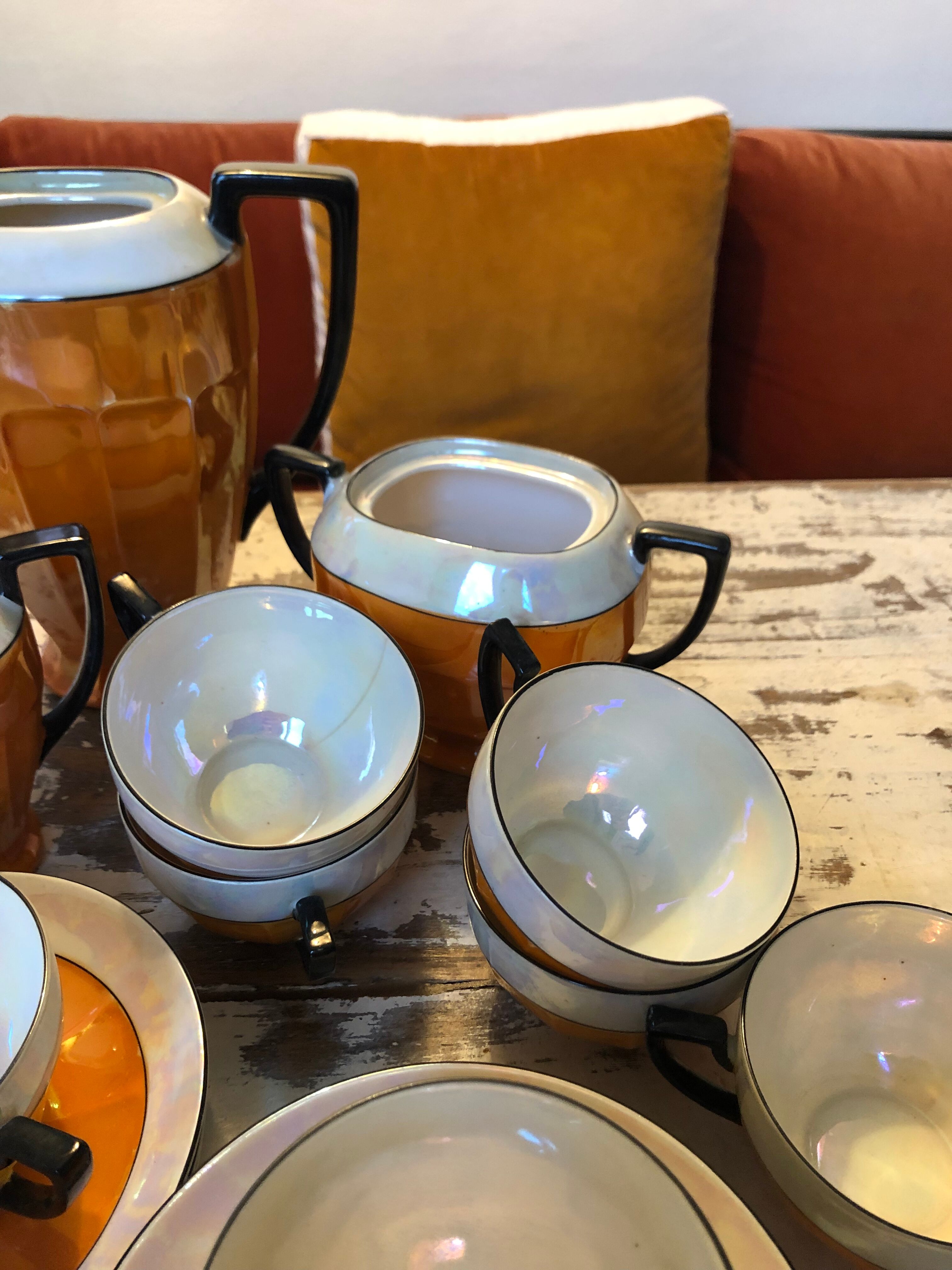 Art Deco porcelain tea set