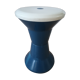 Stool style tam tam 80s plastic blue and white