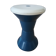 Stool style tam tam 80s plastic blue and white