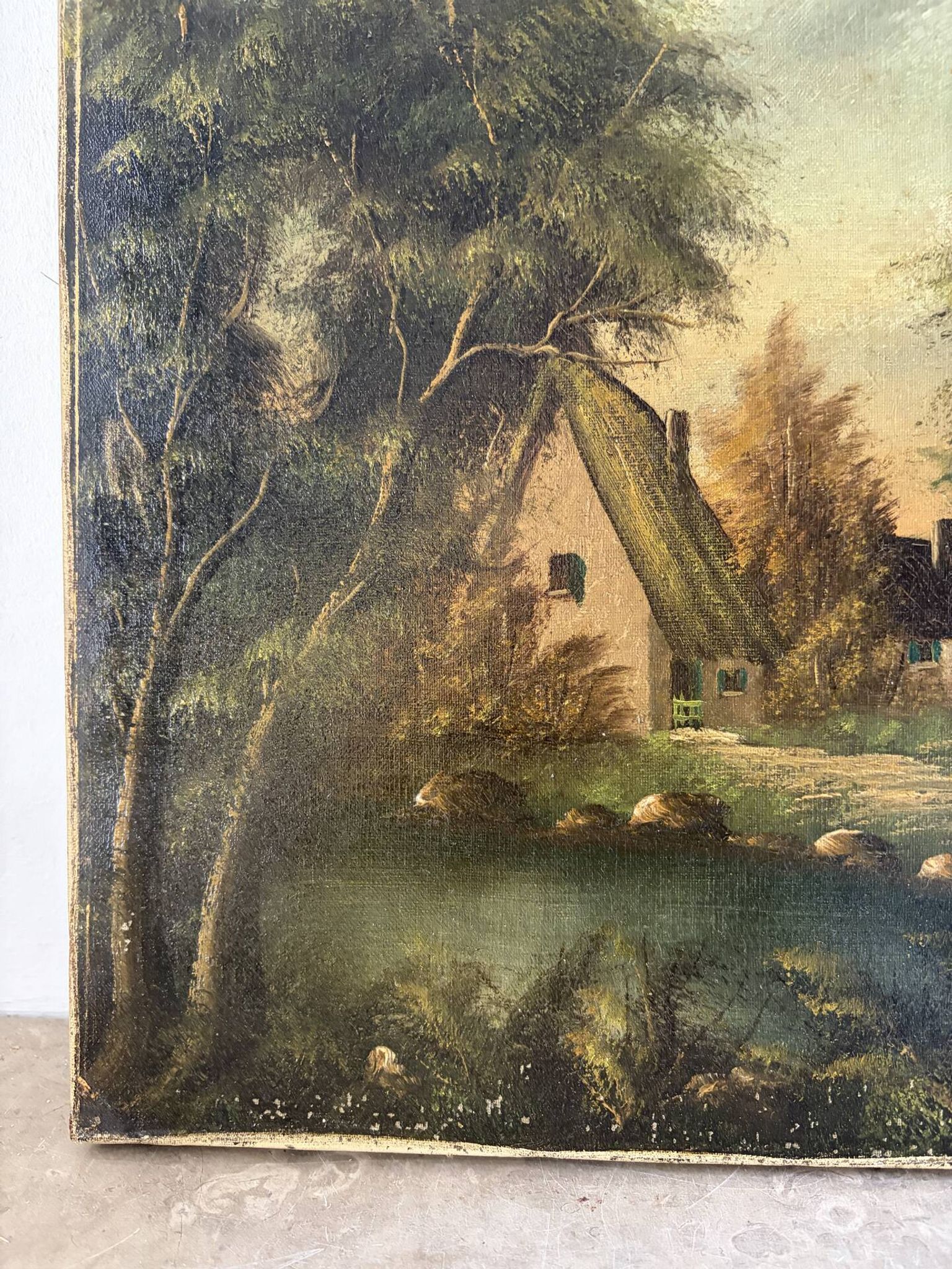 Rural landscape, late 19th century, oil on canvas signed
