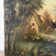 Rural landscape, late 19th century, oil on canvas signed