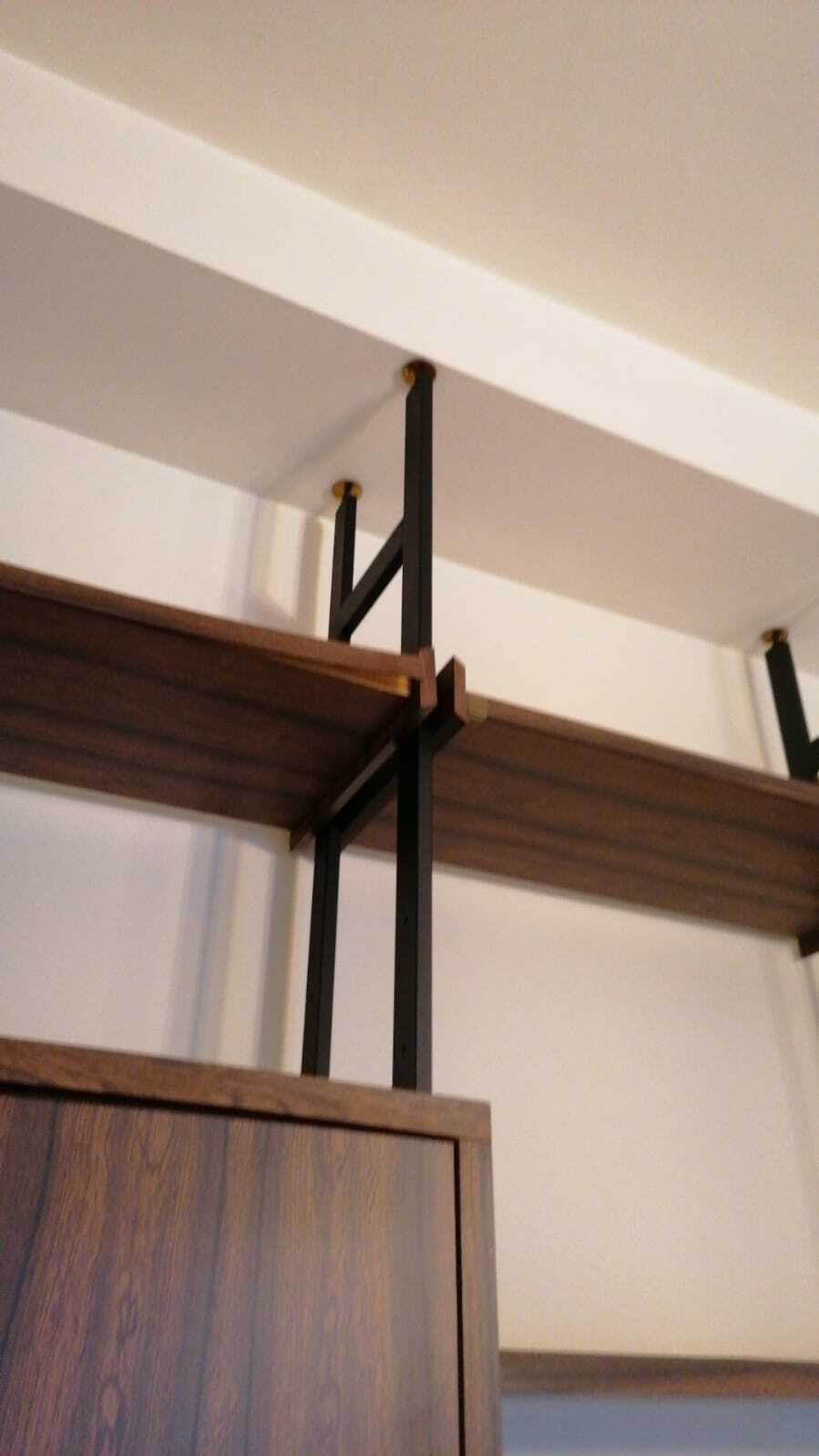 Library shelves of the 60s, Italian rosewood production