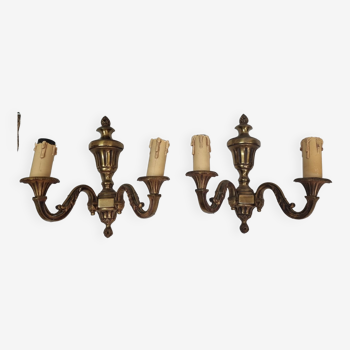 Louis XVI monk wall lamps