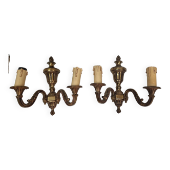 Louis XVI monk wall lamps